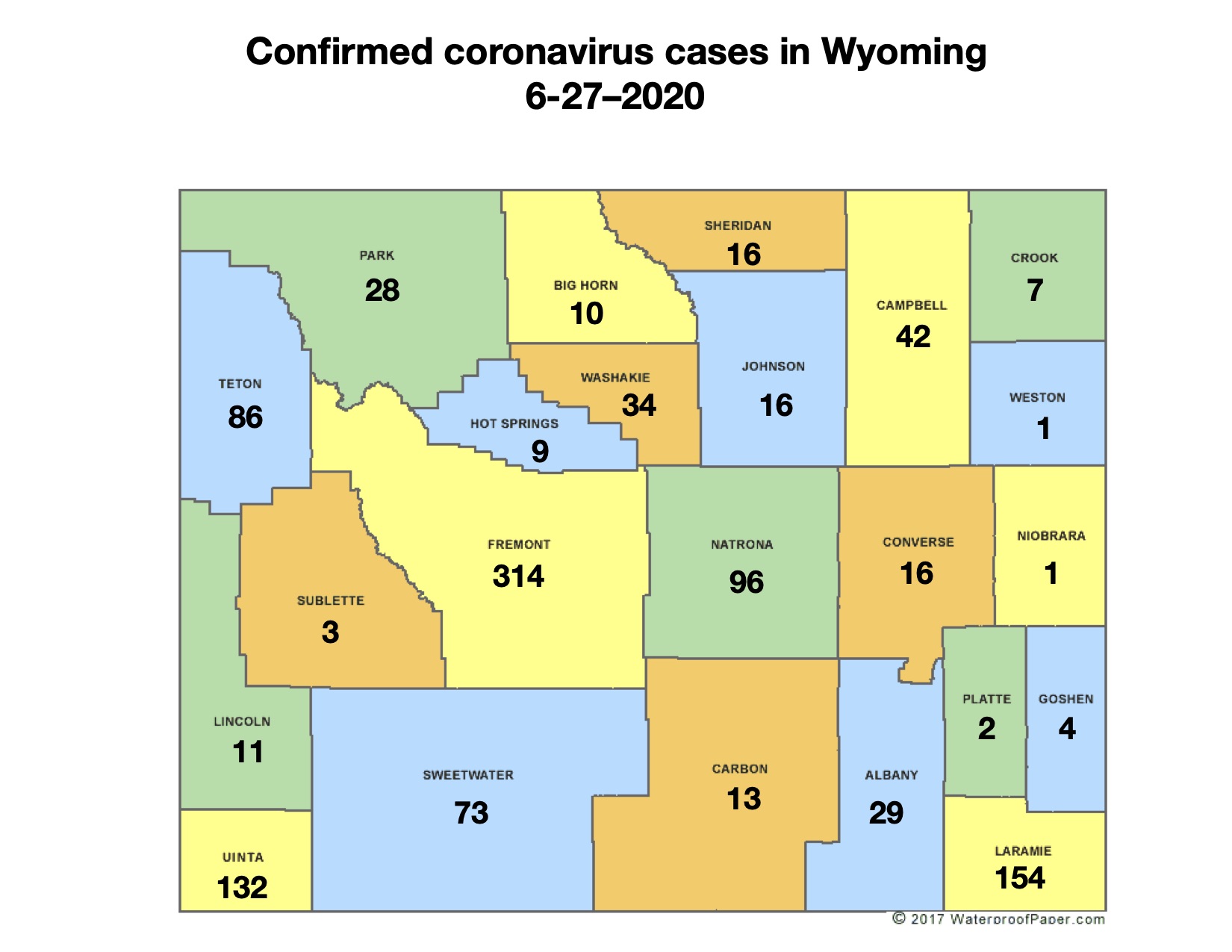 Uinta County has the thirdhighest COVID count in Wyoming SVINEWS