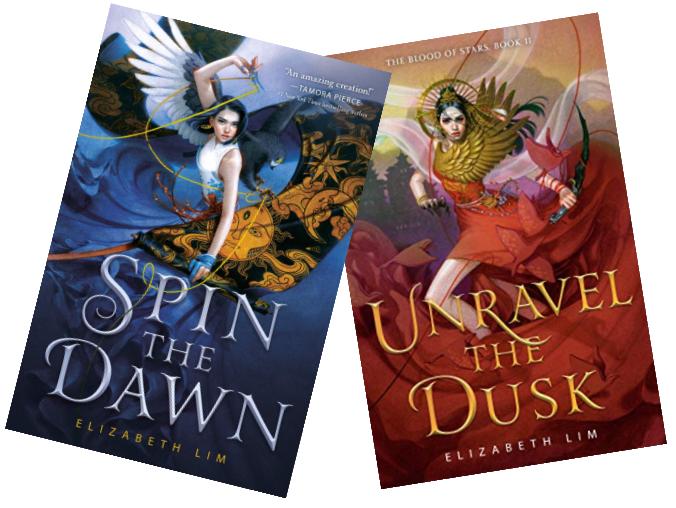 The Blood of Stars Duology - Spin the Dawn and Unravel the Dusk UK  Paperback Set by Elizabeth Lim, Paperback