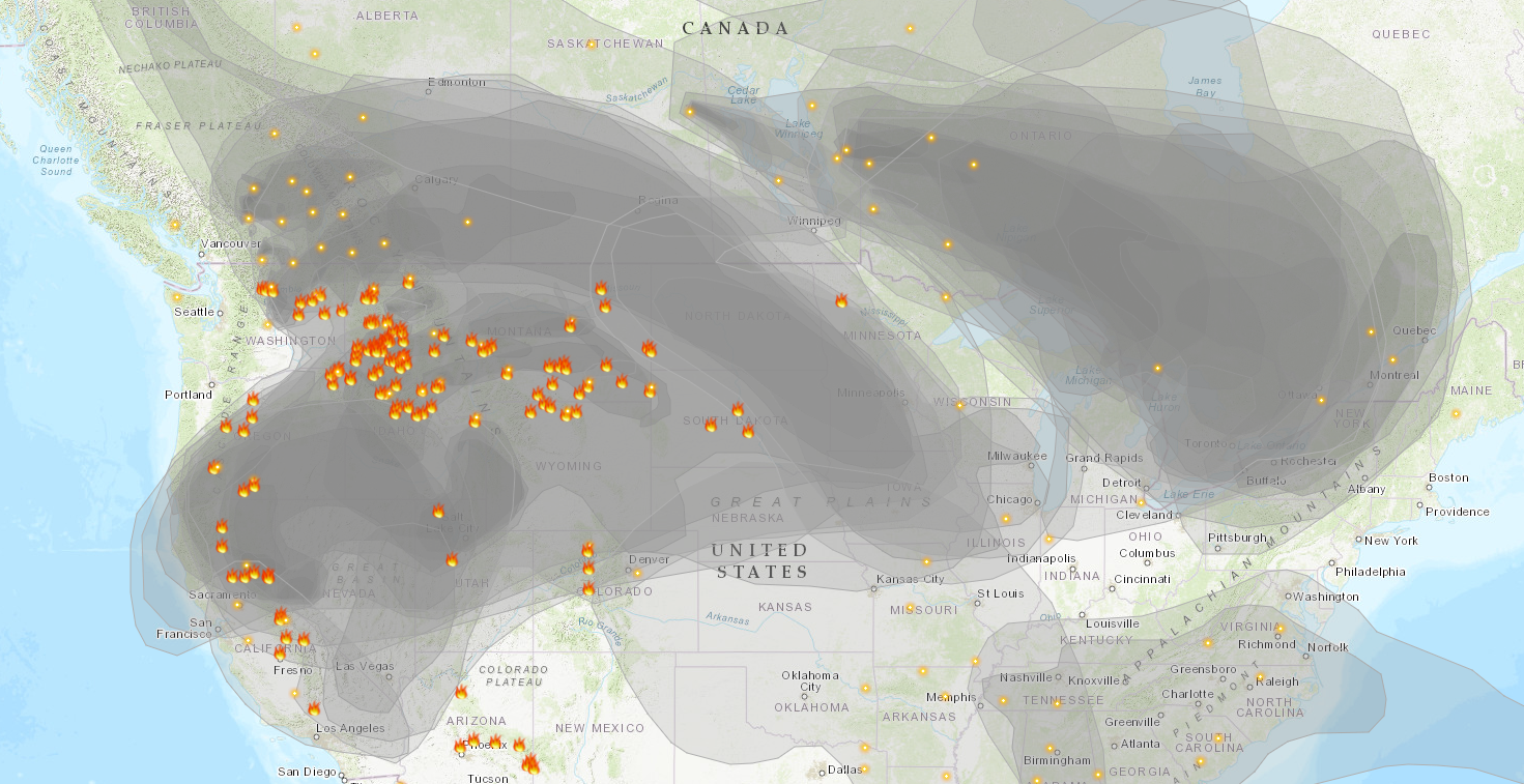 Air quality alert issued with smoke filled summer skies over Star ...