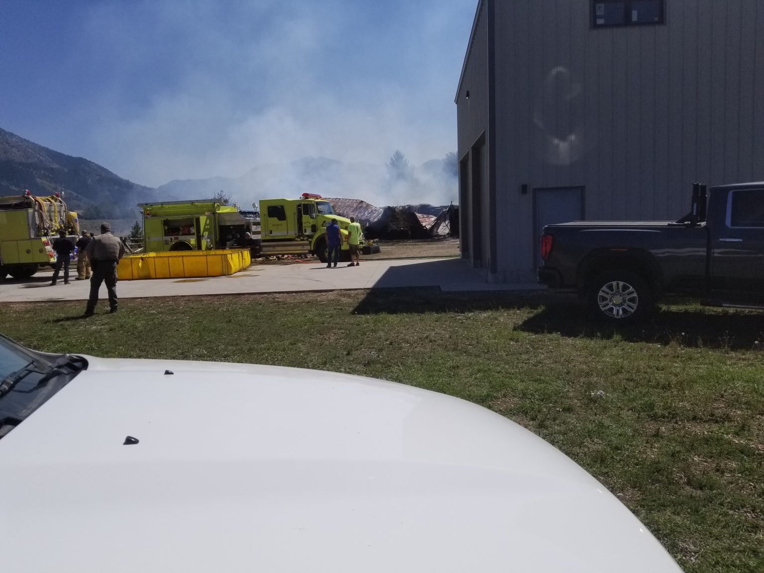 Alpine Fire Department joined by Thayne and Afton on Saturday fire