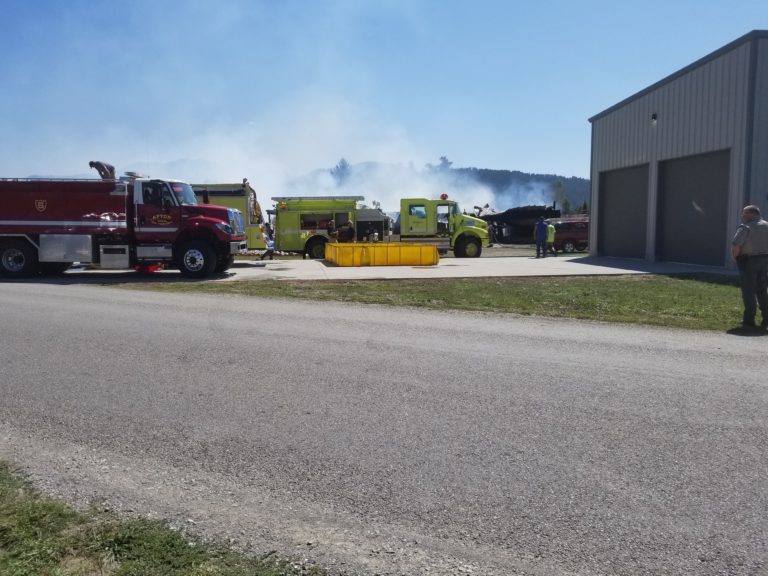 Alpine Fire Department joined by Thayne and Afton on Saturday fire