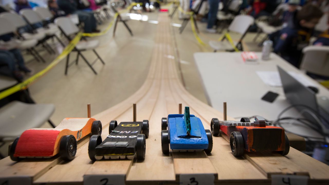 Free07 Pinewood Derby races event to help local nonprofit