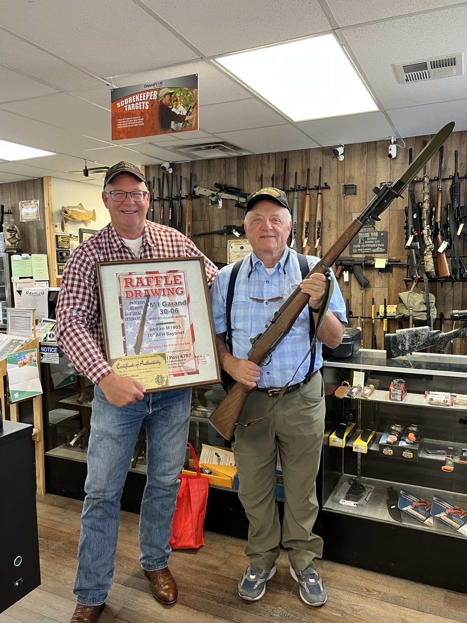 Wilson the winner of VFW rifle raffle SVINEWS