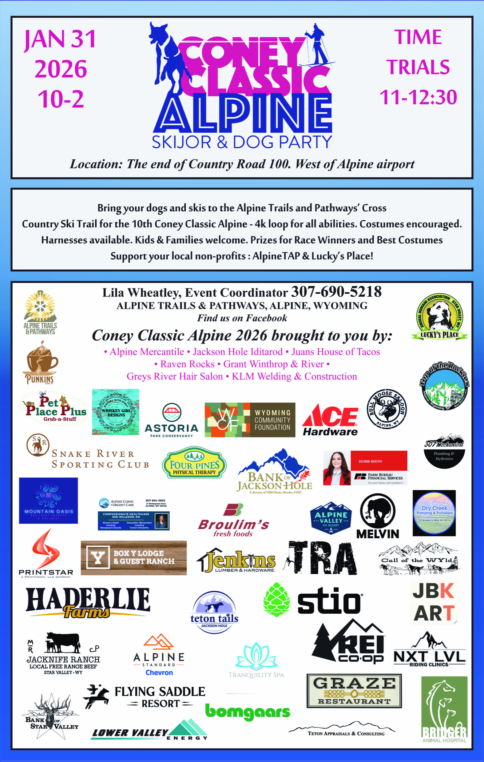 Alpine: Coney Classic Alpine Skijor and Dog Party