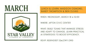SVI Radio Interview: Robert King & Maggon Osmond - Star Valley Chamber Lunch n' Learn