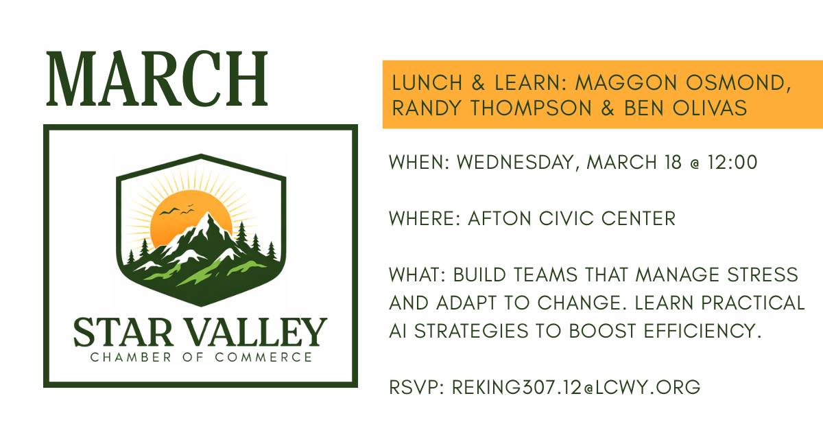 SVI Radio Interview: Robert King & Maggon Osmond – Star Valley Chamber Lunch n’ Learn