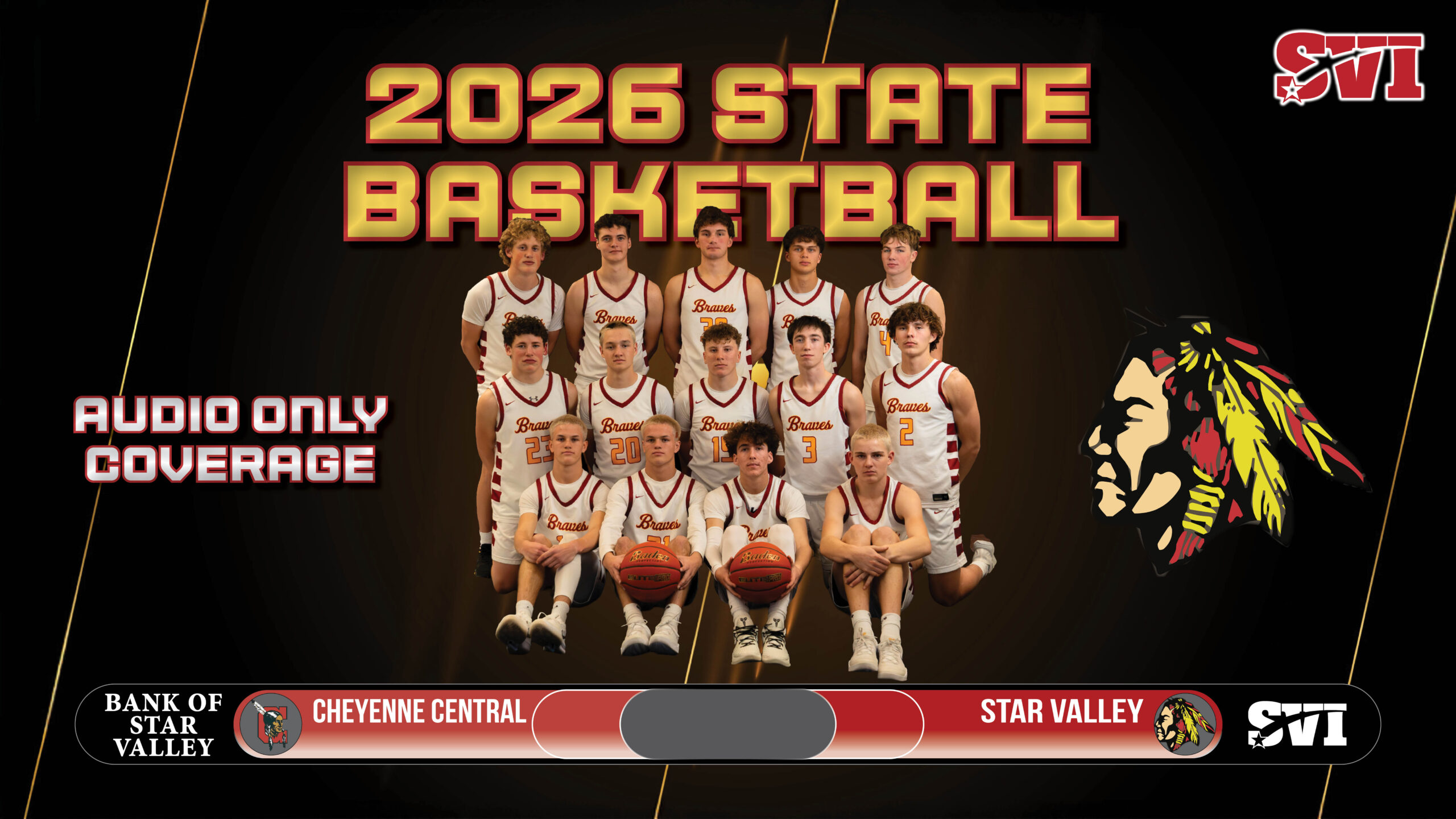 (Audio-Only) – Star Valley Braves face Cheyenne Central at State Basketball