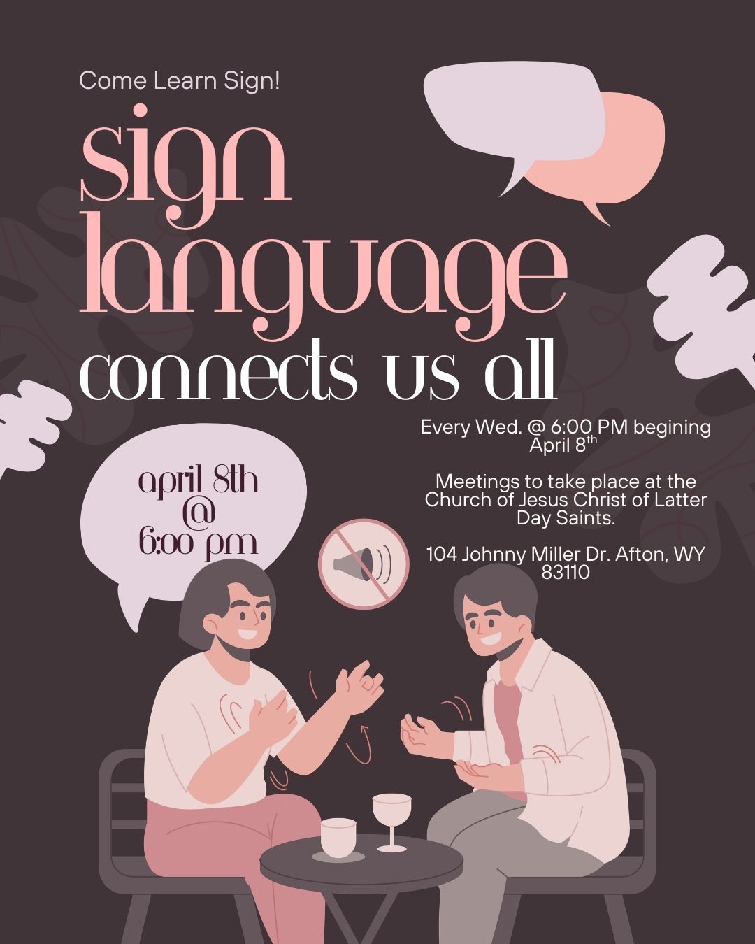 Afton: Sign Language Class