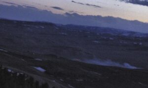 6 acre fire reported west of La Barge