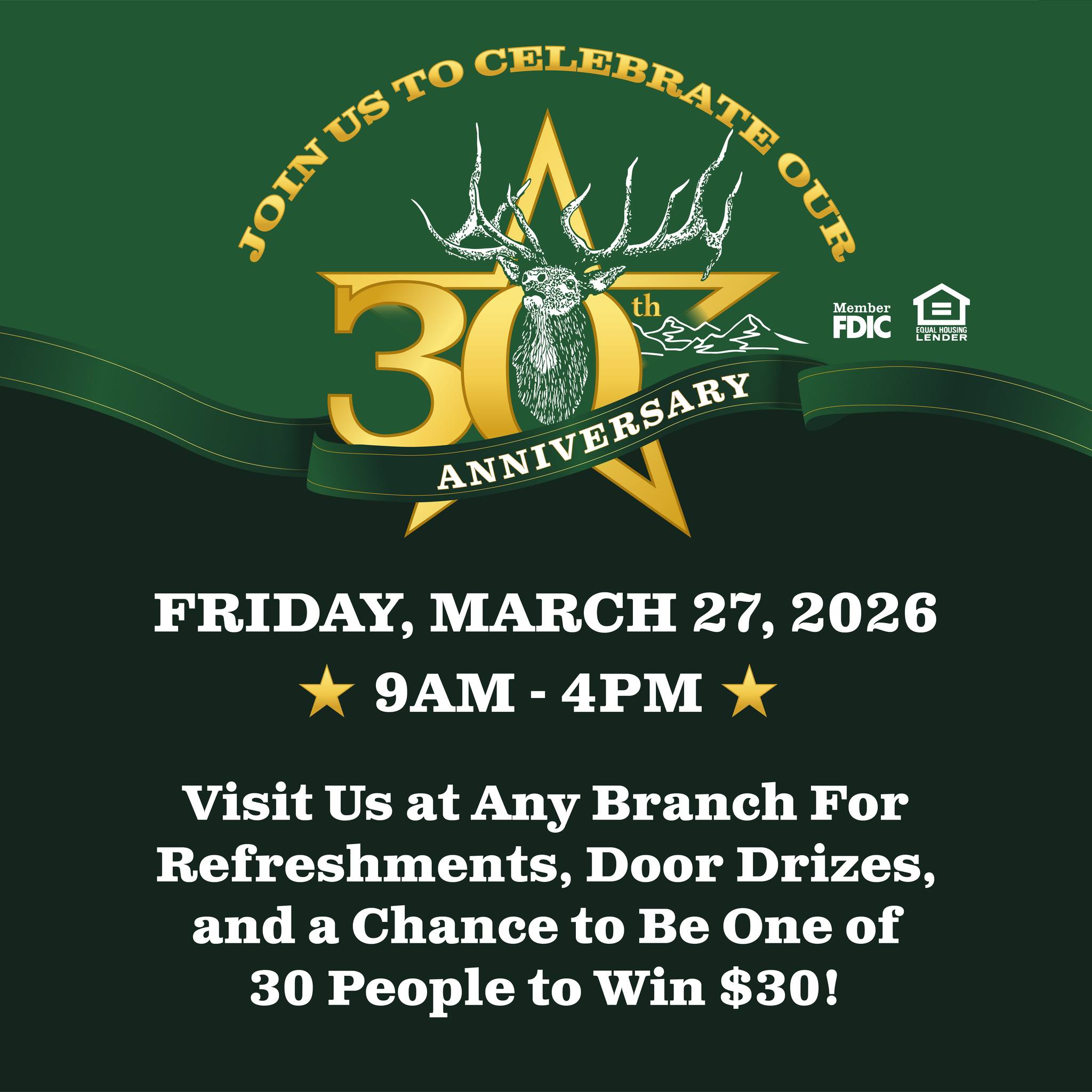 Star Valley: Bank of Star Valley’s 30th Anniversary Celebration