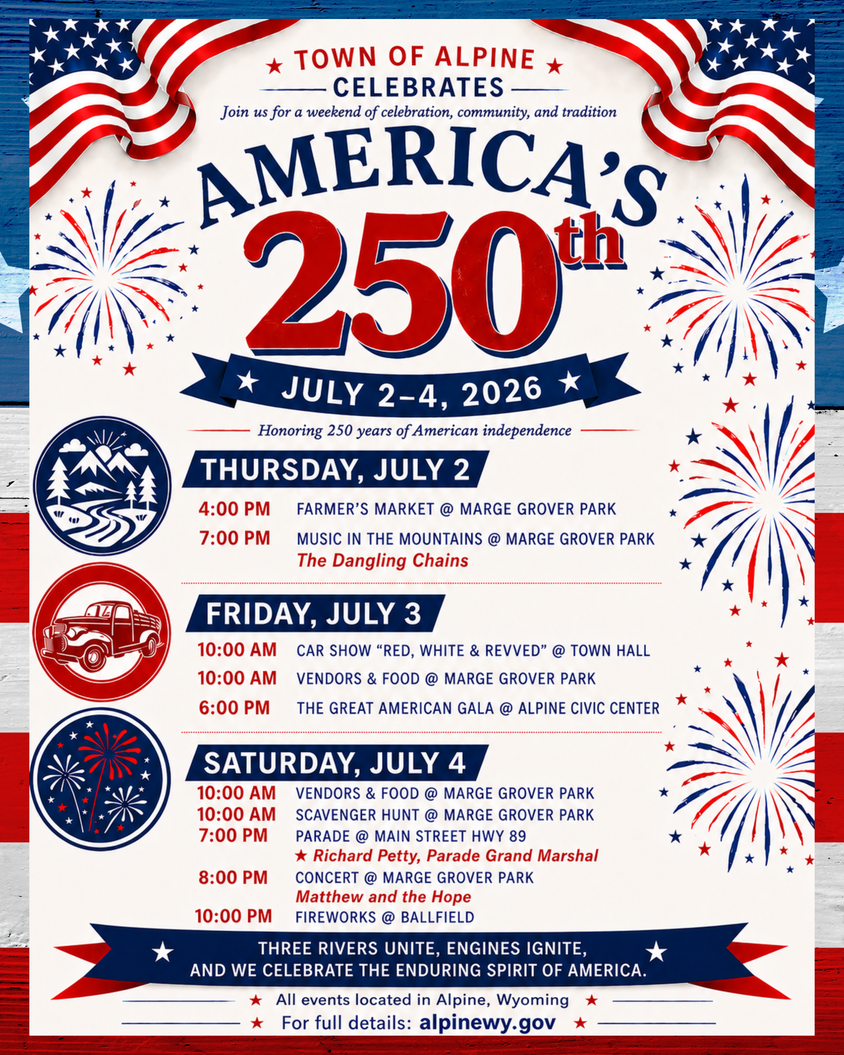 Alpine: America 250 Celebration Activity Schedule