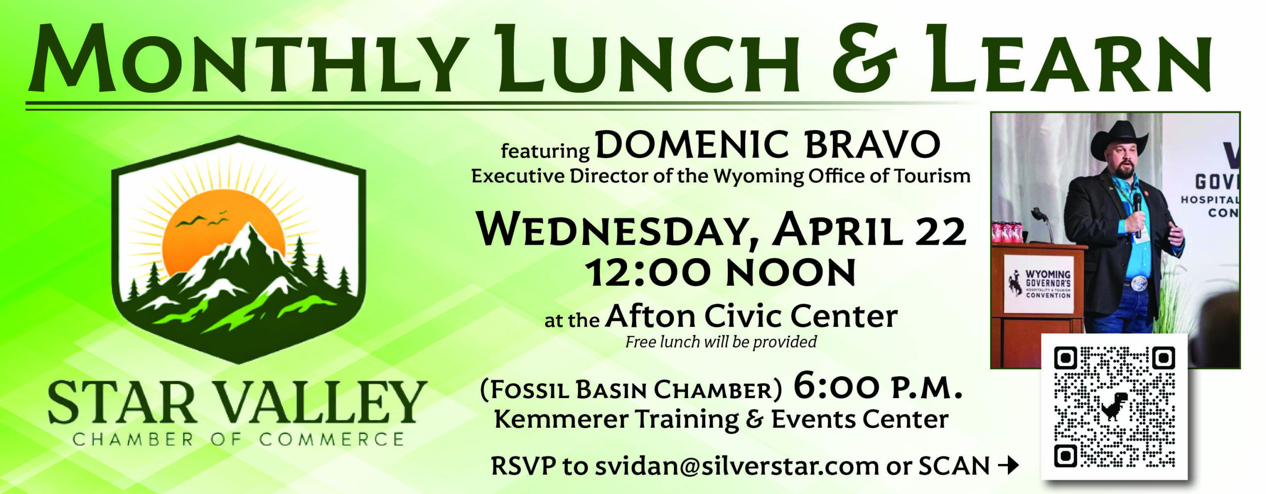 Afton: Star Valley Chamber of Commerce Monthly Lunch & Learn
