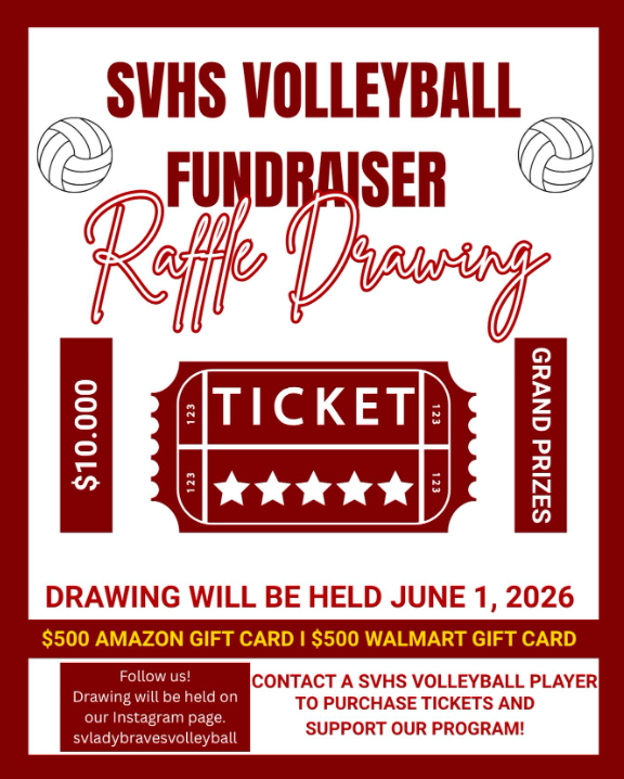 Afton: Raffle Drawing for the SVHS Volleyball Fundraiser