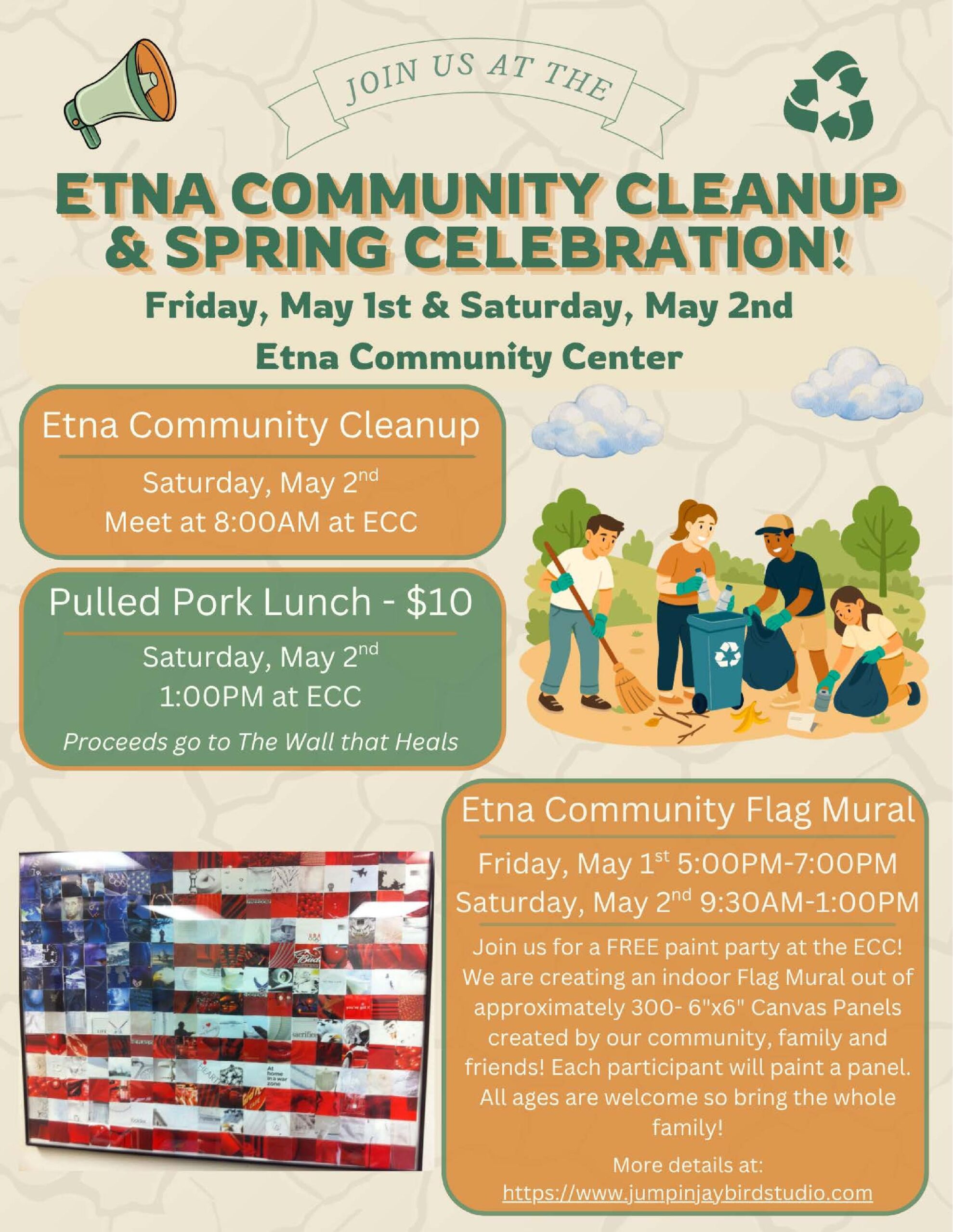 Etna: Community Cleanup and Spring Celebration
