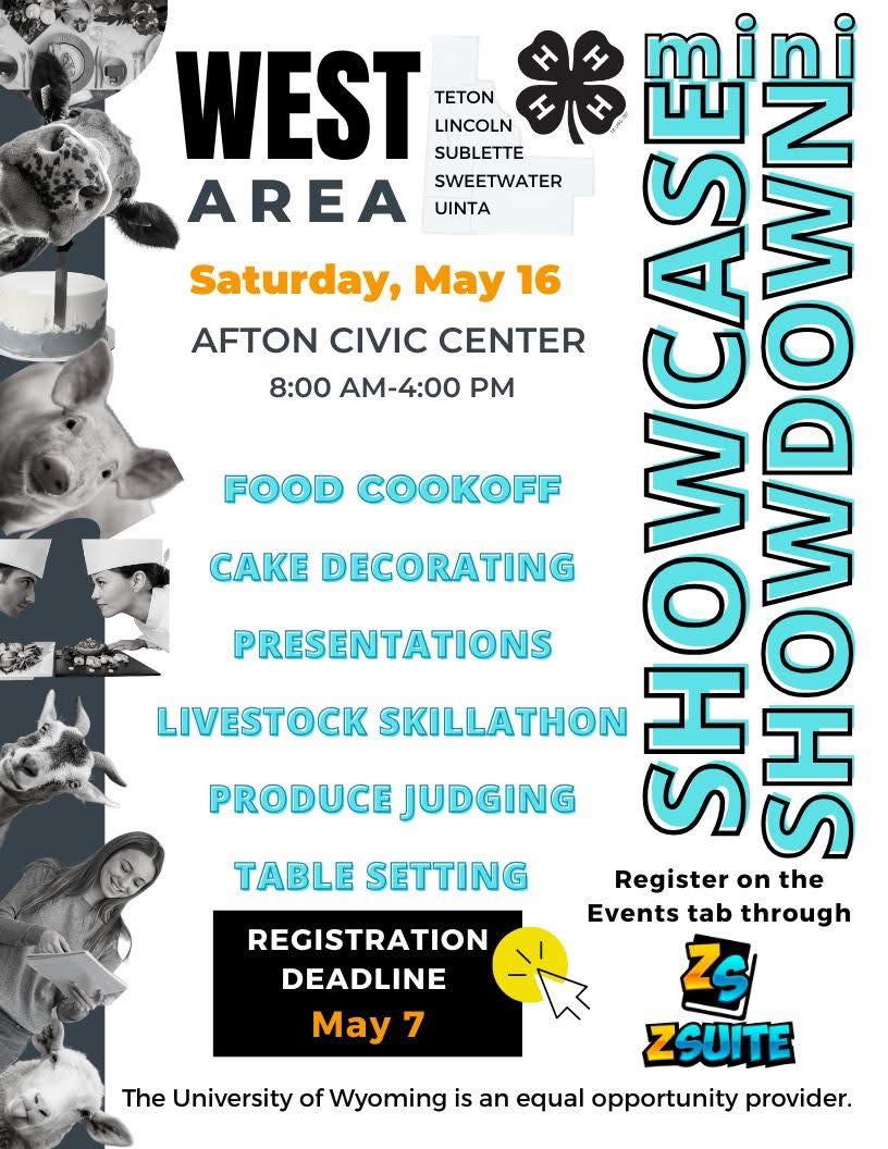 Afton: Registration Deadline for the 4H Mini Showcase Showdown