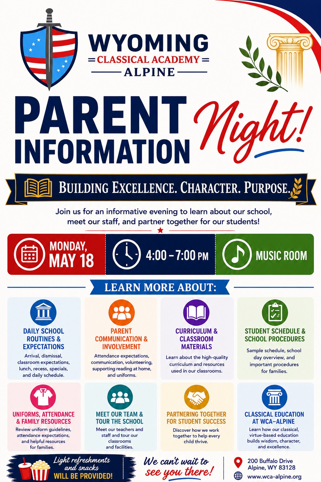 Alpine: Wyoming Classical Academy Parent Information Night