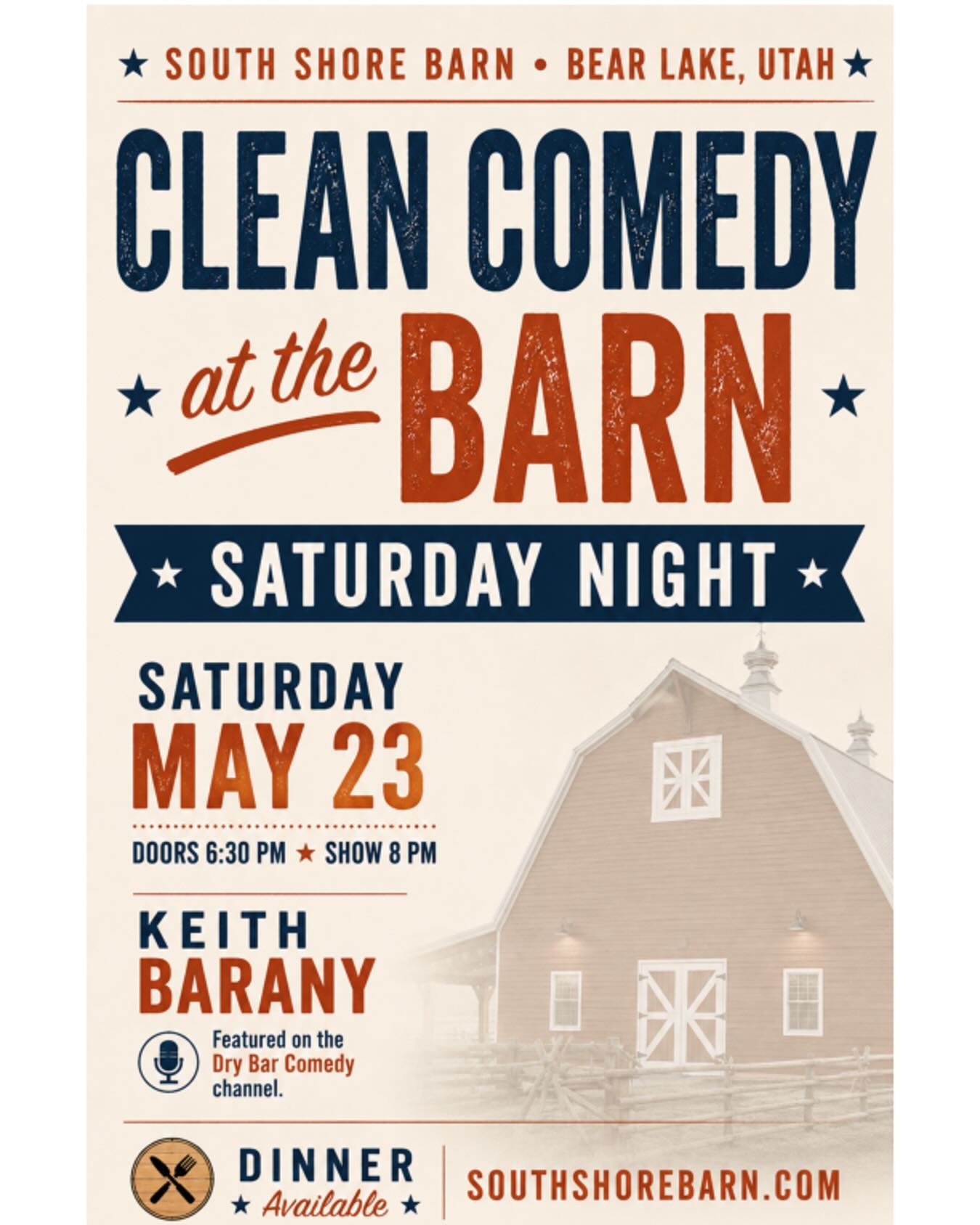 SVI Radio Interview: Keith Barany – Clean Comedy at the Barn – SVI-NEWS
