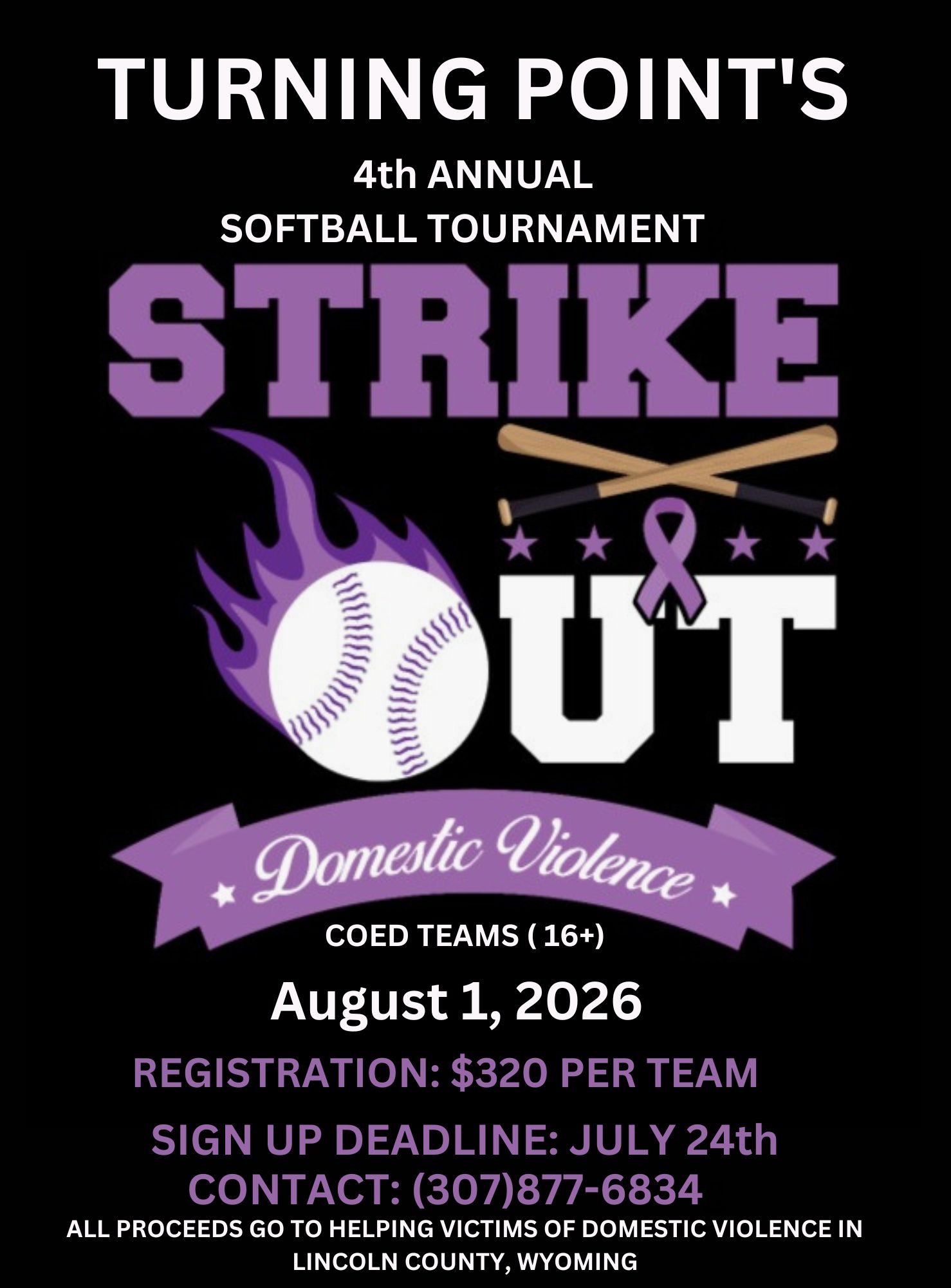 Afton: Registration Deadline for Turning Point’s 4th Annual Softball Tournament