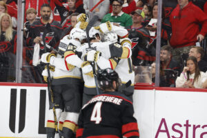 Tomas Hertl's late goal lifts Golden Knights past Hurricanes 5-4 to open Stanley Cup Final