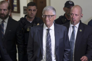 Bill Gates arrives for testimony in a congressional panel's Jeffrey Epstein investigation