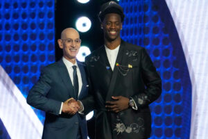 AJ Dybantsa is the No. 1 pick on a big NBA draft night for freshman stars and Michigan's champions