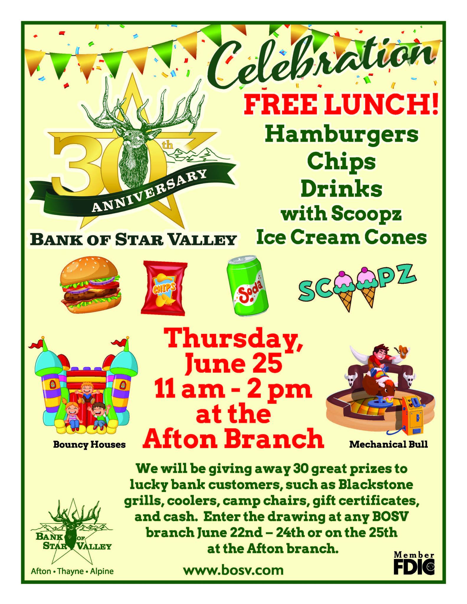 Afton: Bank of Star Valley 30th Anniversary Celebration