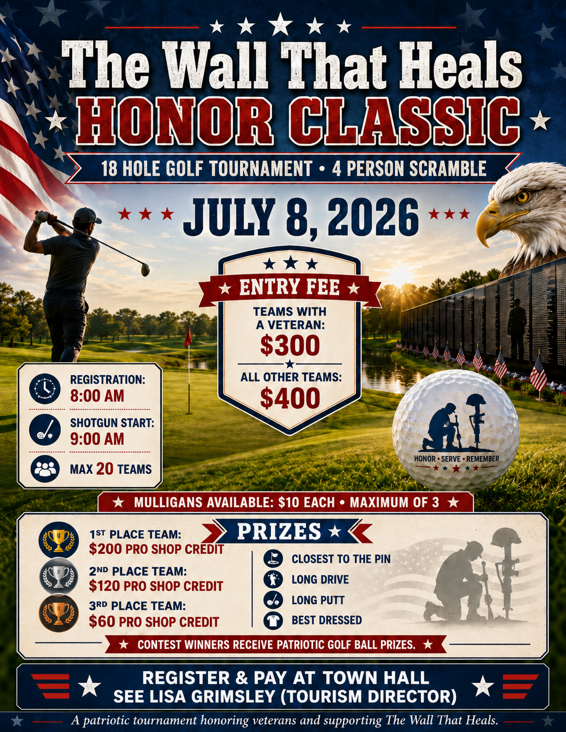 Afton: The Wall That Heals Honor Classic Golf Tournament