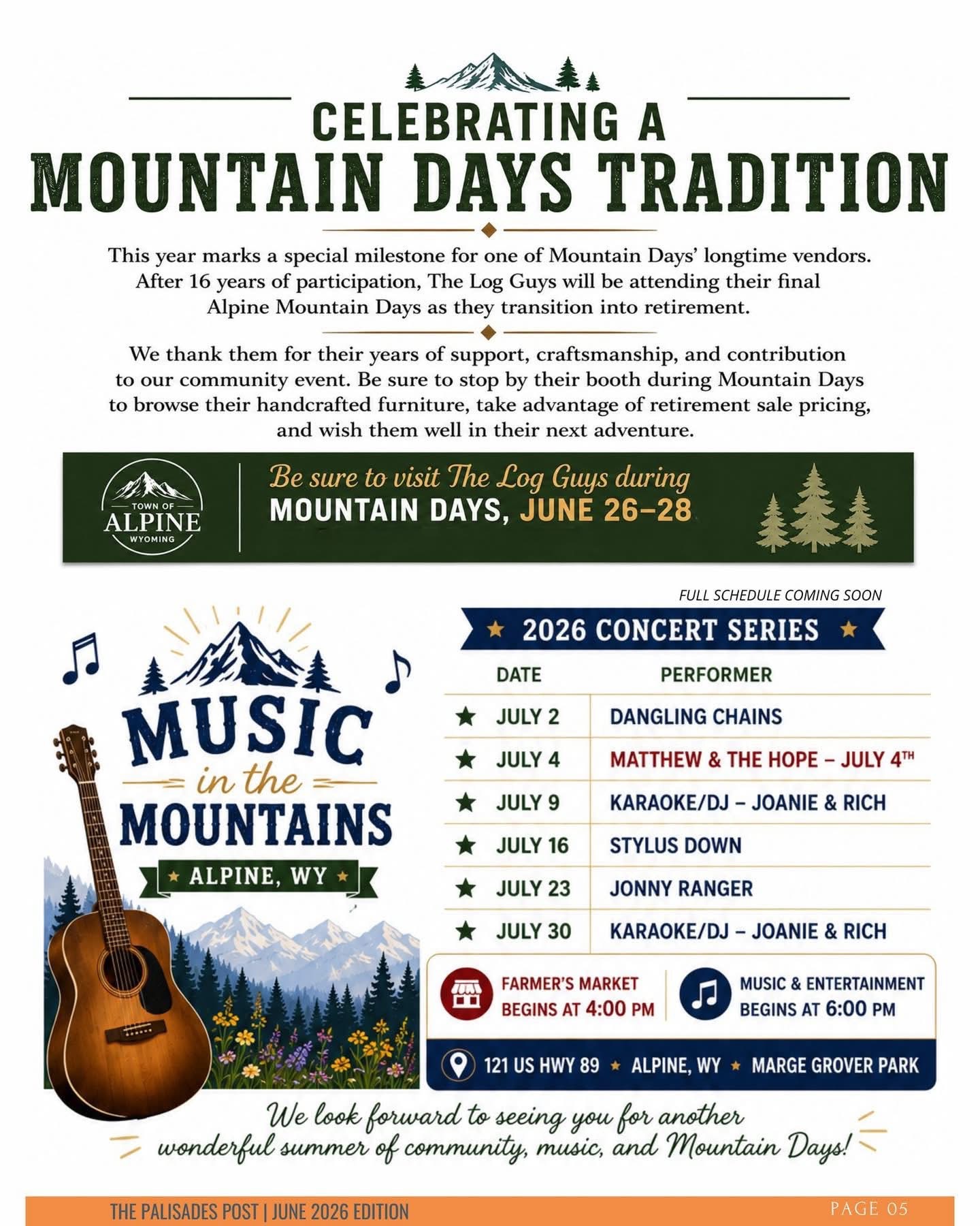 Alpine: Music in the Mountains Concert Series