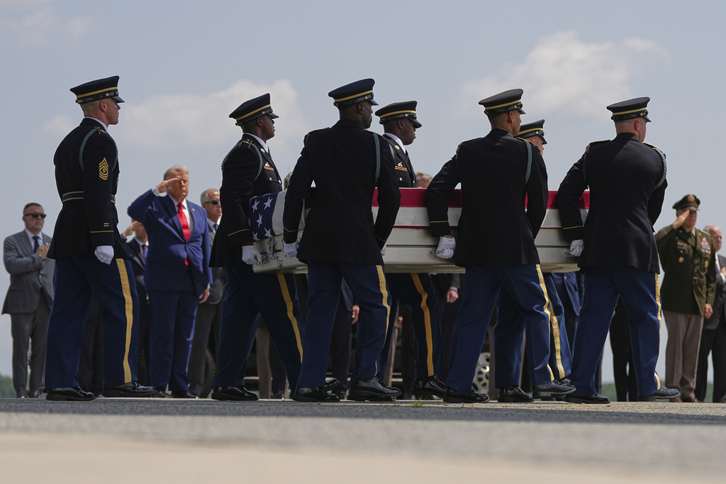 Trump pays respects to 4 US service members killed in the Middle East