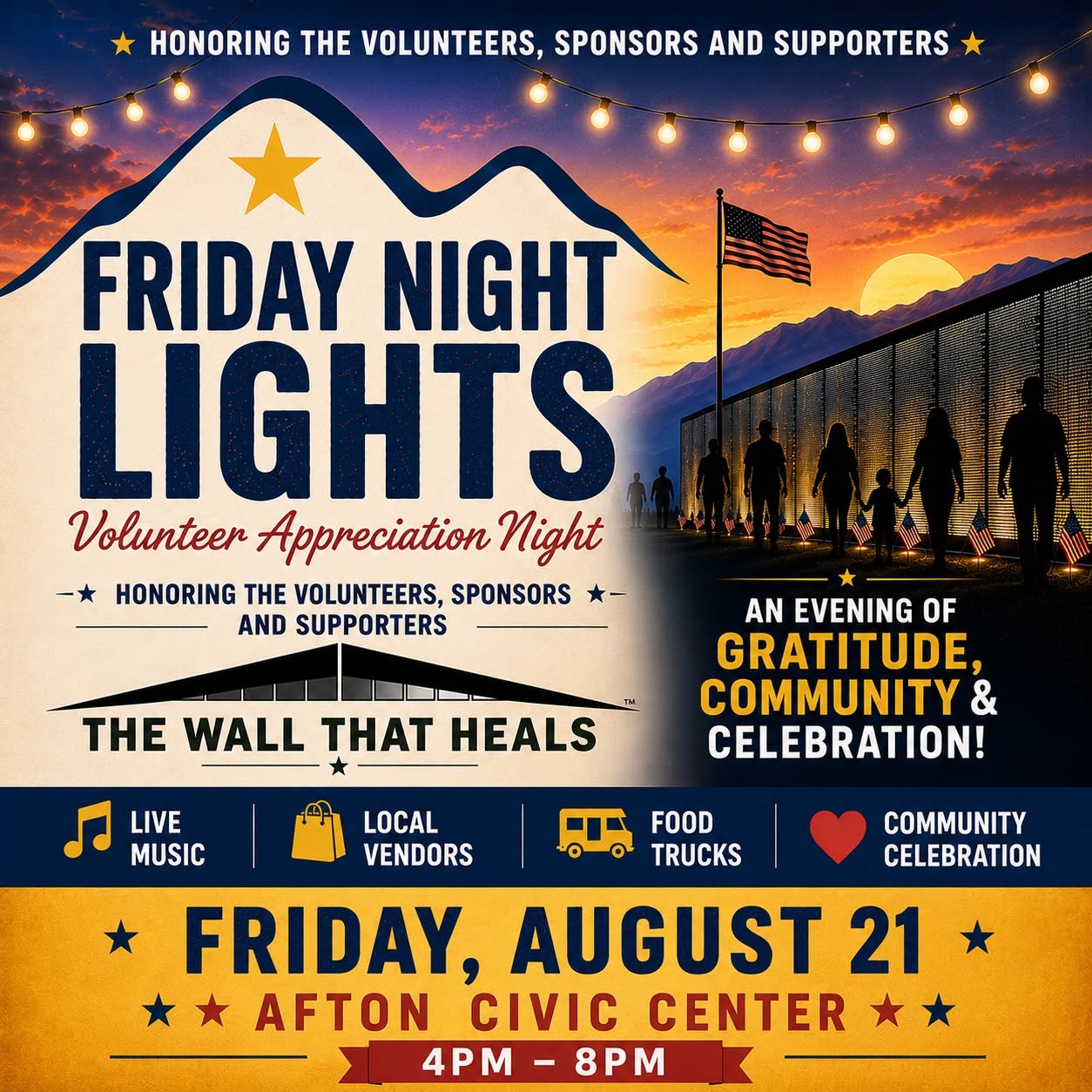Afton: Friday Night Lights Volunteer Appreciation Night