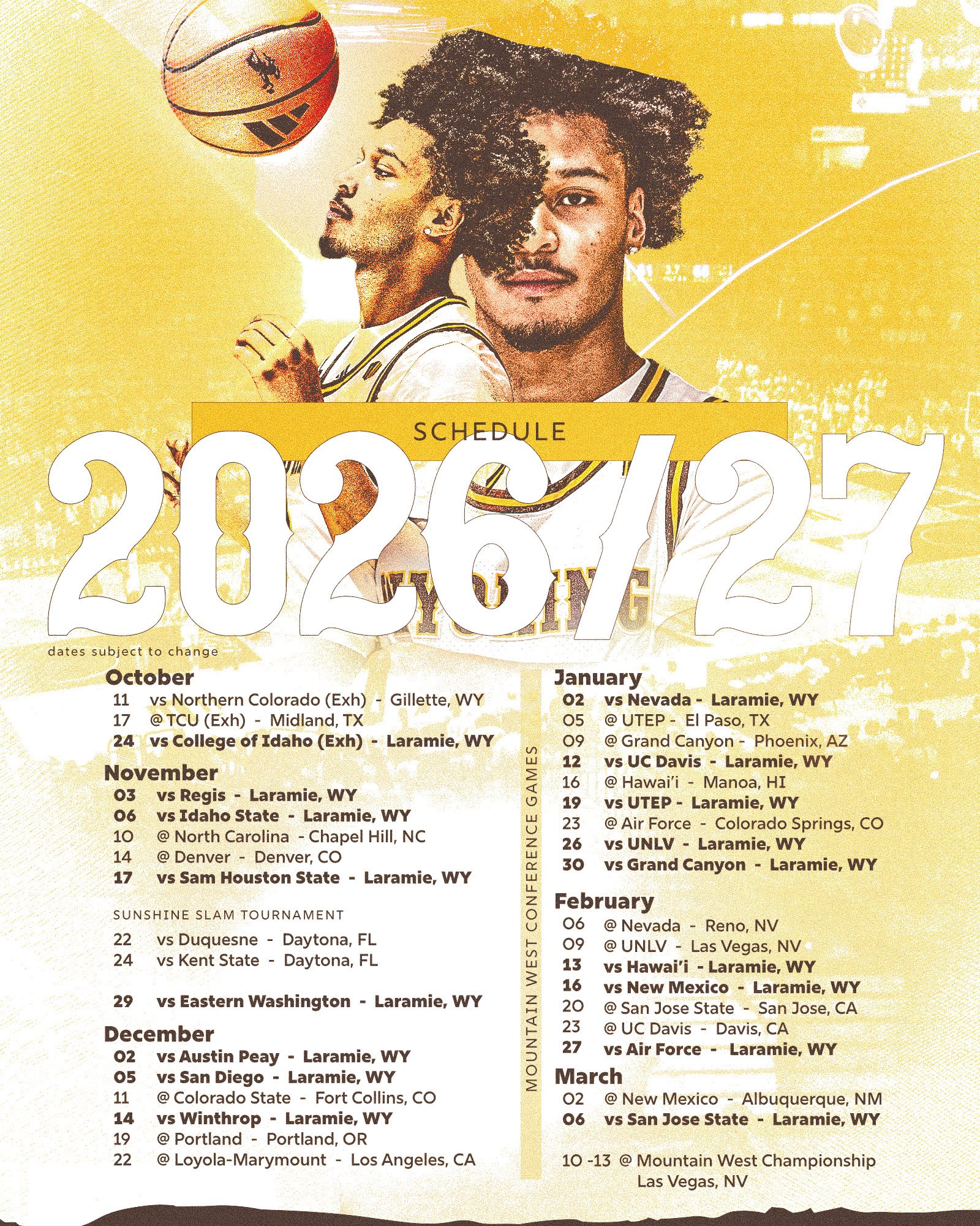 Cowboys Basketball Releases 2026-27 Schedule