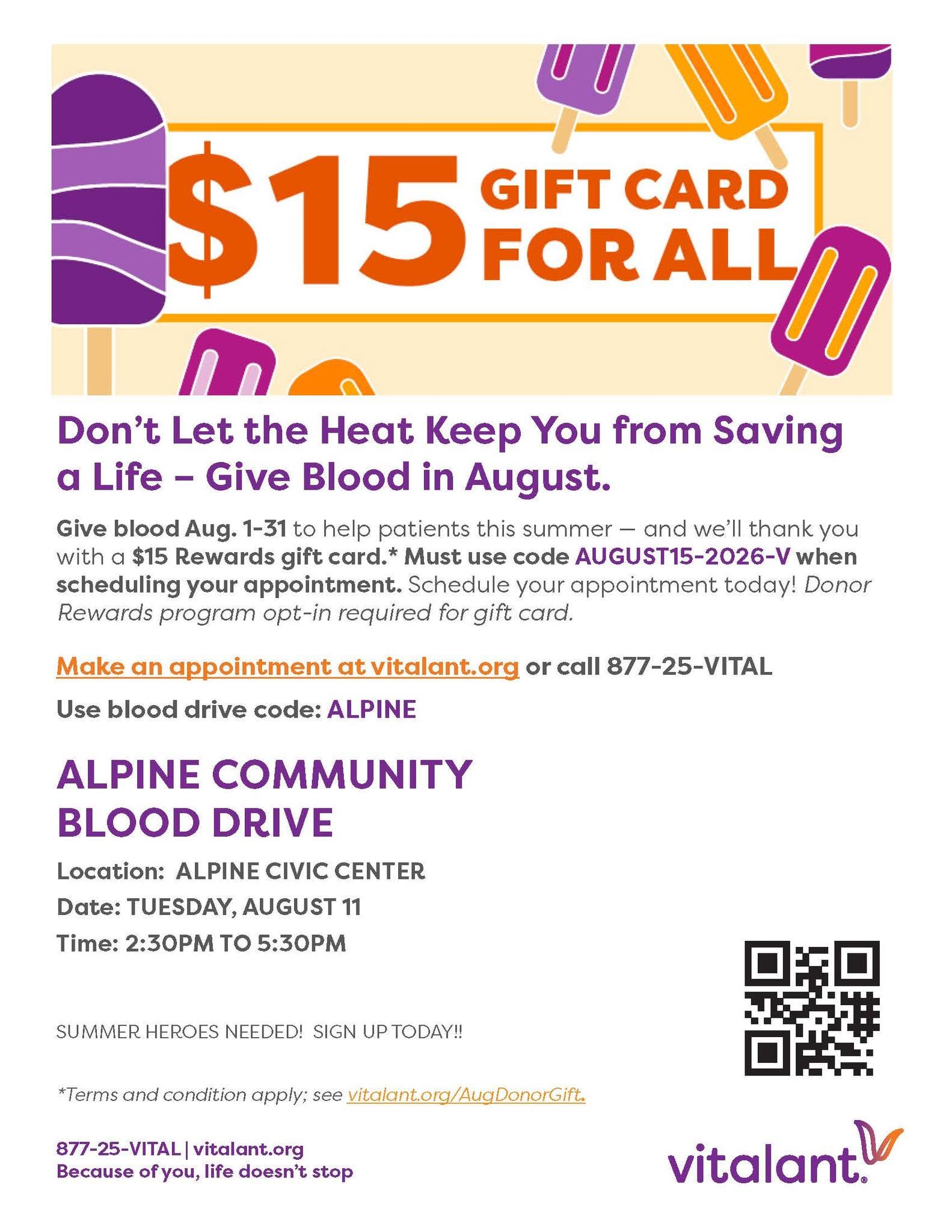 Alpine: Community Blood Drive