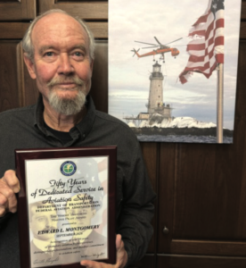 Montgomery reflects on recent aviation award