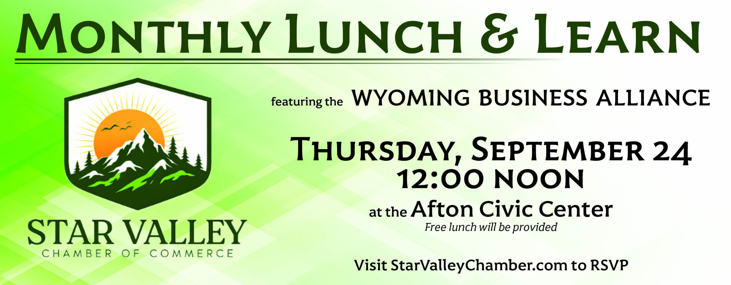 Afton: Monthly Lunch and Learn