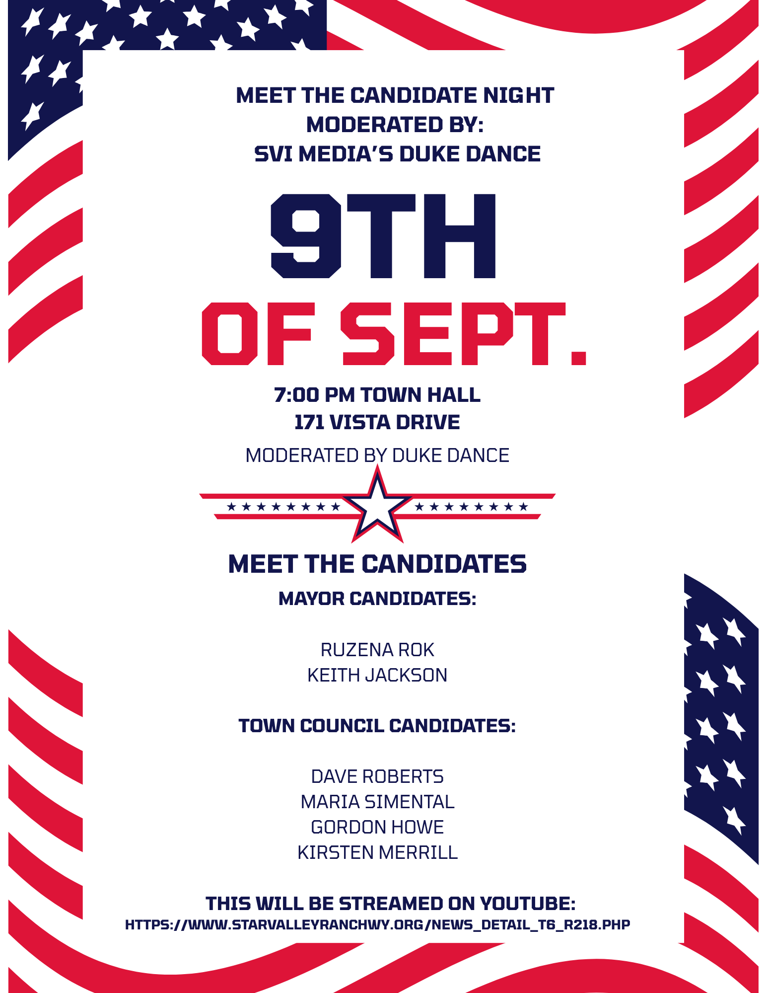 Star Valley Ranch: Meet the Candidate Night