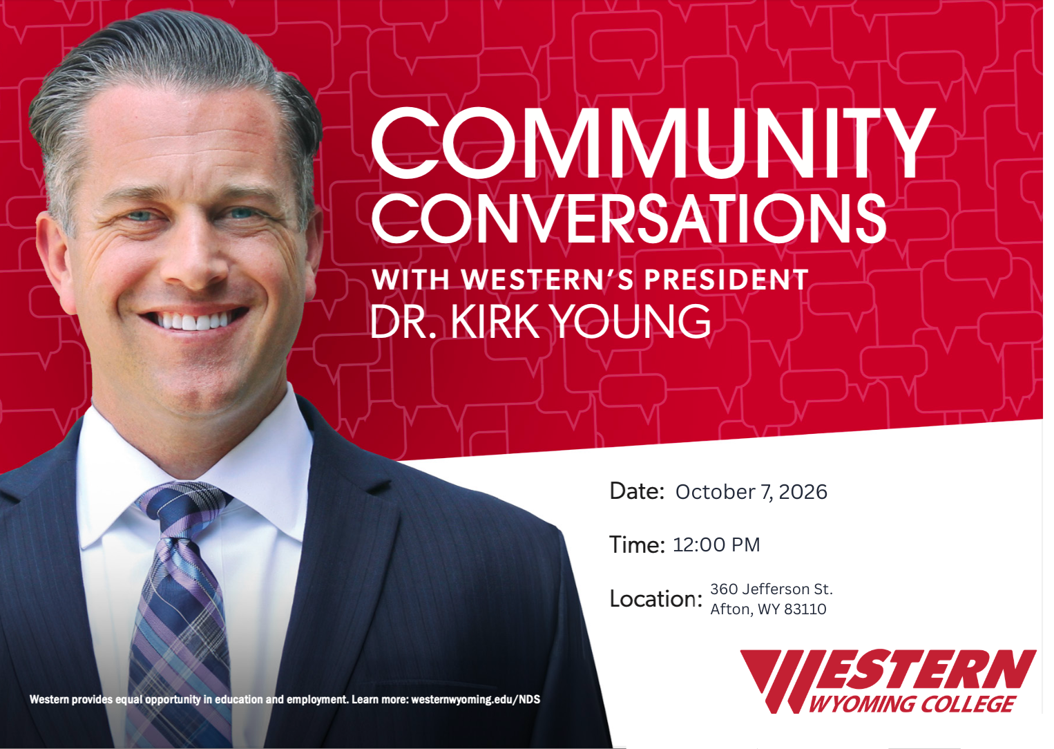 Afton: Community Conversations with Western Wyoming College